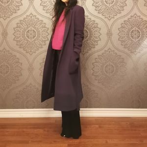 Jigsaw wool wrap coat